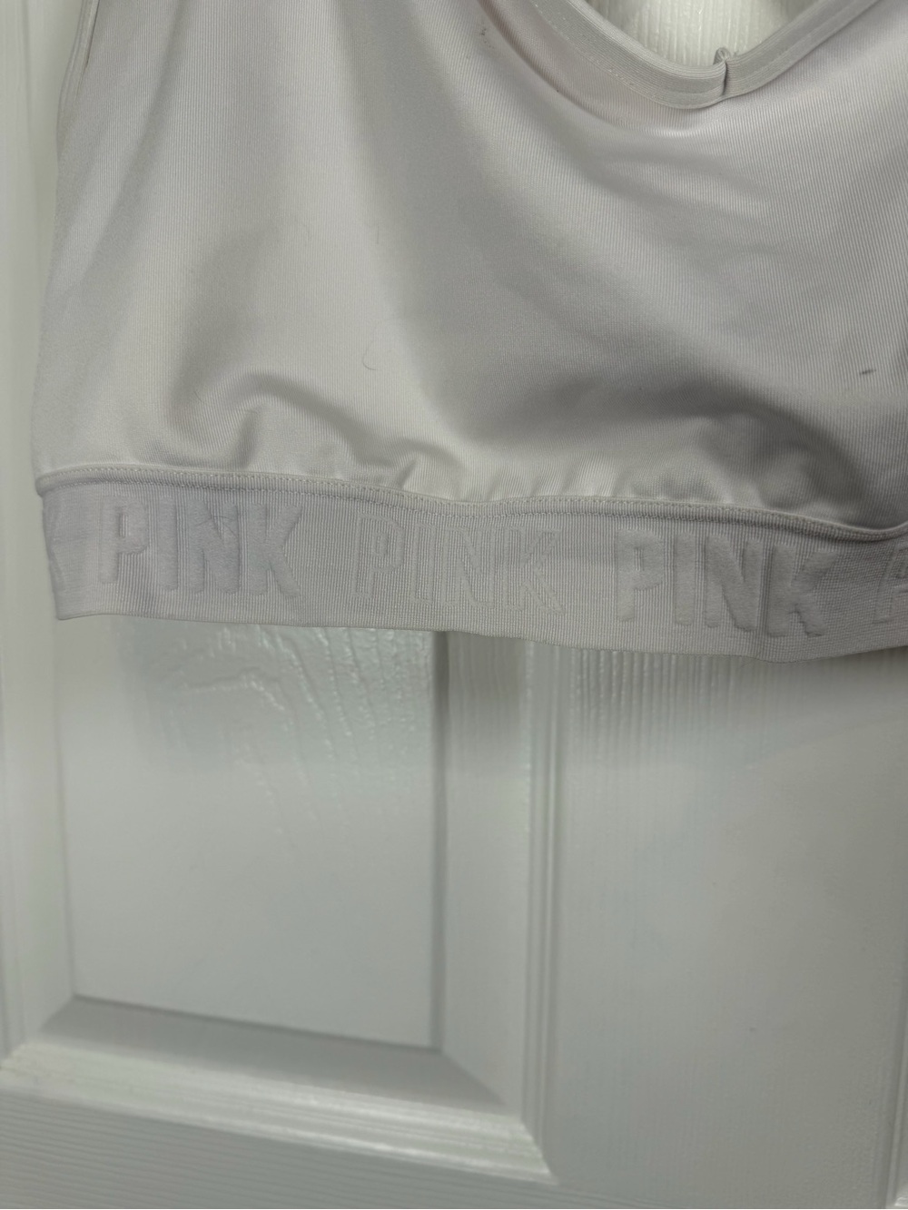 PINK Victoria's Secret White Crisscross Back Bralette - Picture 2 of 5